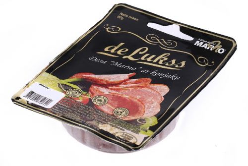 De Lukss half-smoked sausage with cognac