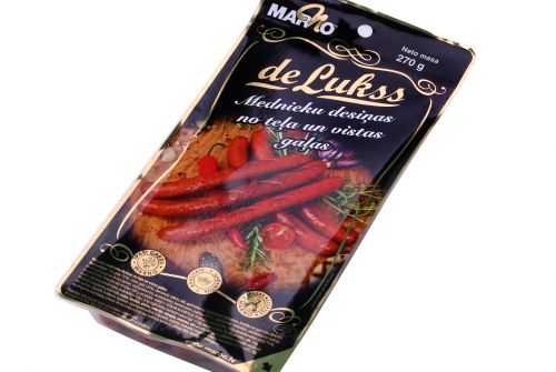 De Lukss hunter′s grill sausages with veal and chicken