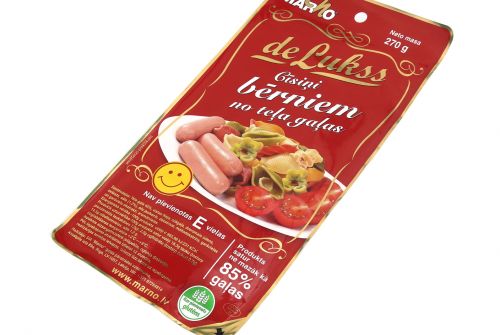 De Lukss veal small sausages for children